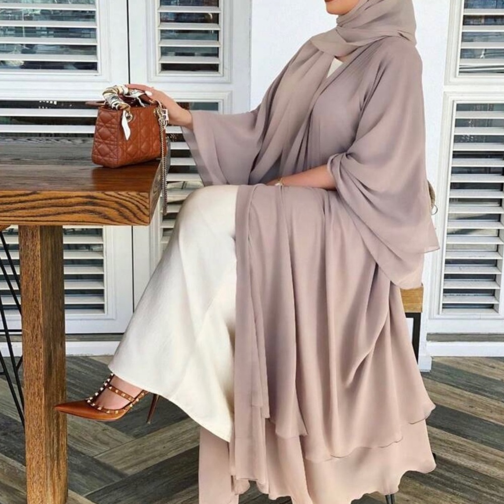 🚫Sold🚫 Chiffon dubai Saudi abaya kaftan
Farasha Duster Kimono Modest
Islamic